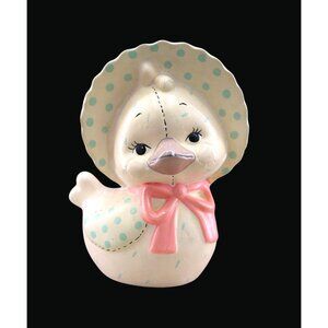 Vintage Bank. Enesco Baby Chick with Bonnet.  Just Beautiful.